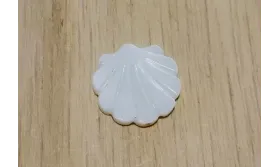 Concha plana Nacar 15*15mm /Cuentas de  Nacar 