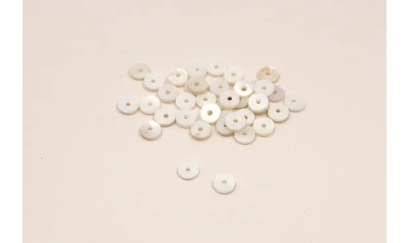 Disco plano Nacar 5mm agujero de 1mm
