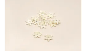 Flor Nacar 10mm  /Cuentas de  Nacar 