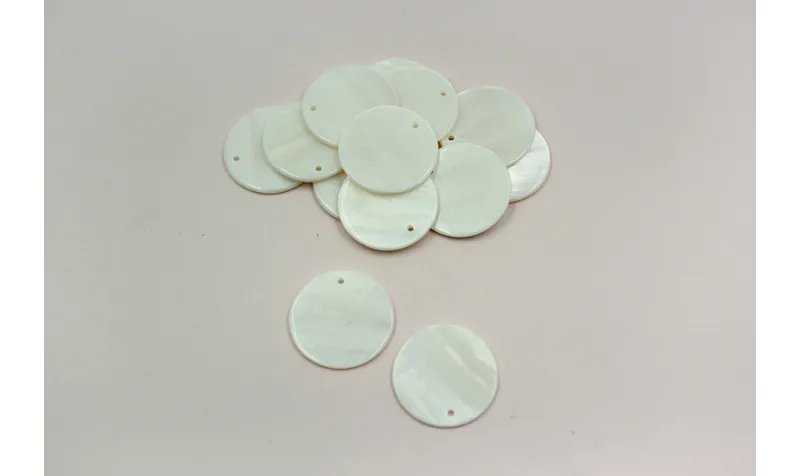 Disco Nacar 30mm un agujero /Cuentas de  Nacar 