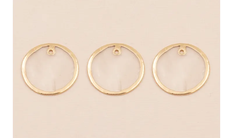 Disco Nacar 24mm bordes dorados