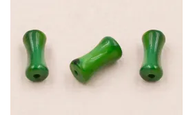 Tubo Nacar 9*4mm verde /Cuentas de  Nacar 