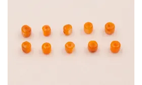 Cubo Nacar 4*4*3mm Naranja /Cuentas de  Nacar 