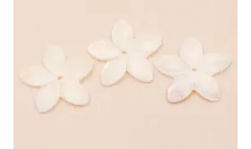 Flor Nacar 25mm diámetro /Cuentas de  Nacar 