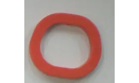 Marco ovalado naranja /Cuentas de  Plástico / Resina 