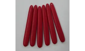 Pieza colgante plastico Rojo 60*8*4mm /Cuentas de  Plástico / Resina 