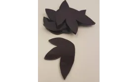 Tulipán Metacrilato 52*41mm Marrón /Cuentas de  Plástico / Resina 