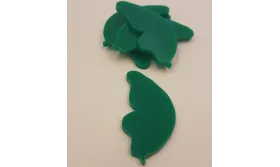 Pétalo Metacrilato 45*21 verde /Cuentas de  Plástico / Resina 