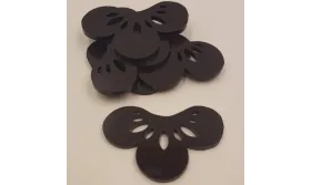 Flor Metacrilato 50*33 Gris /Cuentas de  Plástico / Resina 