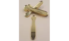 Pivote Metacrilato 54*9mm Dorado Espejo /Cuentas de  Plástico / Resina 