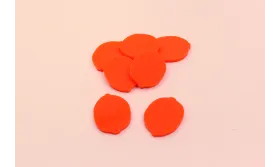 Naranja Metacrilato 35*25mm  /Cuentas de  Plástico / Resina 