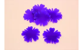 Flor Metacrilato 36mm diámetro Morado /Cuentas de  Plástico / Resina 