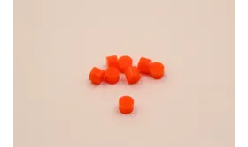 Punto Metacrilato 3mm diámetro Naranja /Cuentas de  Plástico / Resina 