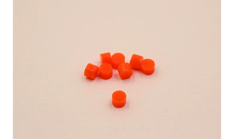 Punto Metacrilato 3mm diámetro Naranja /Cuentas de  Plástico / Resina 