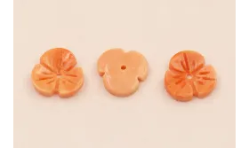 Flor Resina Coral 12mm Diametro Rosa Coral /Cuentas de  Plástico / Resina 