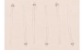 ALFILER 30MM TRES BOLAS PLATA LEY / Alfileres de Plata 925