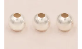 Bola lisa 6mm PLATA / Cuentas Metálicas de Plata 925