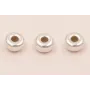 Pieza Donnut 4mm PLATA / Cuentas Metálicas de Plata 925