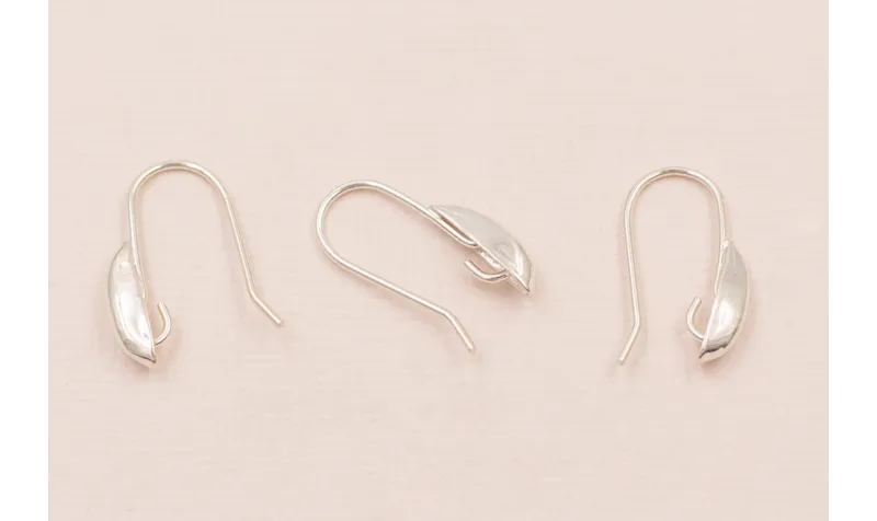 Gancho plata / Base Pendientes 