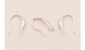 Gancho plata lágrima / Base Pendientes 