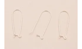 Gancho Pendiente Gota Plata 925 de 33*11mm / Base Pendientes 