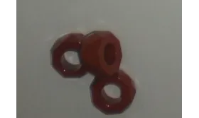 Agata Roja agujeto 6mm / Semipreciosas de 