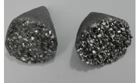 Cristal de roca en cono Gris  30*20-25mm / Semipreciosas de 