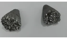 Cristal de roca en cono Gris  18-25*15mm / Semipreciosas de 