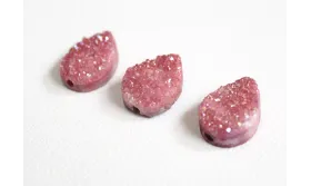 Drusa Gota 10*14 Rosa / Semipreciosas de 