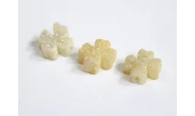 Drusa Trebol 13*13 Beige / Semipreciosas de 