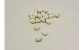 Tubo Irregular coral 9-6 *5mm Blanco / Semipreciosas de 