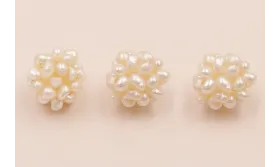 Bola de 12mm hecha de perlas / Semipreciosas de 