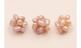 Bola de 10mm hecha de perlas Tostadas / Semipreciosas de 