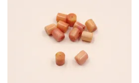 Cilindro Coral Rosa 7*6mm / Semipreciosas de 