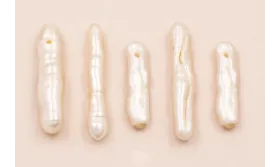 Listón de perla agujero superior 11-17mm * 3mm / Semipreciosas de 