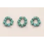 aro de 9 Piedras Turquesas de 2mm / Semipreciosas de 
