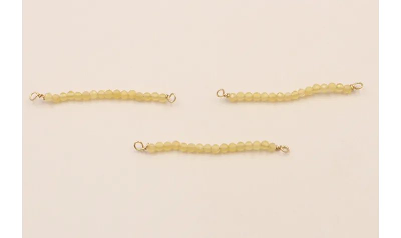 Bastón de 40mm con piedra Cuarzo amarillo de 2mm Bastón de 40mm con piedra Cuarzo amarillo de 2mm