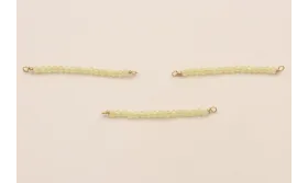 Bastón de 40mm con piedra Cuarzo Mostaza de 2mm / Semipreciosas de 