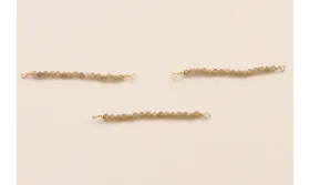 Bastón de 40mm con piedra Cuarzo Topazio de 2mm / Semipreciosas de 