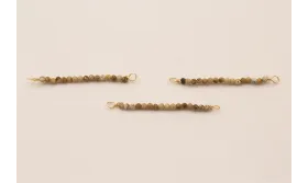 Bastón de 40mm con piedra Cuarzo Tonos marrones / Semipreciosas de 