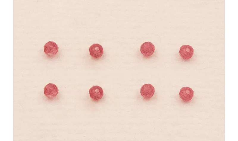 Cubo Facetado de 2,5mm Cuarzo Frambuesa