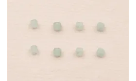 Cubo Facetado de 2,5mm Cuarzo color Agua / Semipreciosas de 