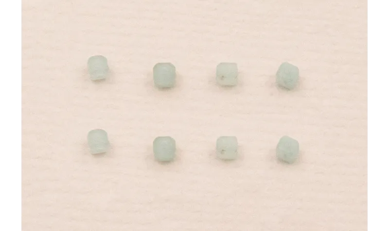 Cubo Facetado de 2,5mm Cuarzo color Agua / Semipreciosas de 