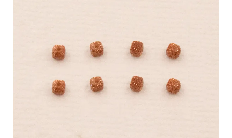 Cubo Facetado de 2,5mm Cuarzo Marrón efecto brillo