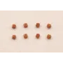 Cubo Facetado de 2,5mm Cuarzo Marrón efecto brillo / Semipreciosas de 