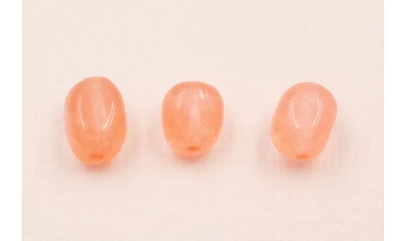 Ovalo Irregular Cuarzo 10*7*7 Color Salmon / Semipreciosas de 