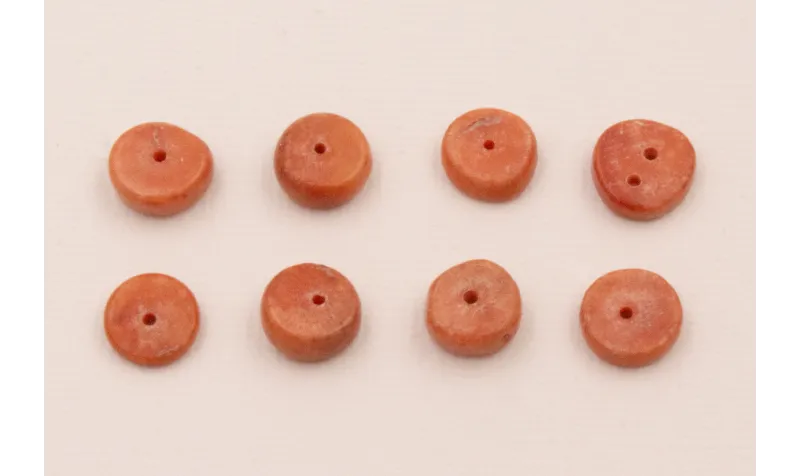 Disco Tallo Coral 9*3-5mm Rojo