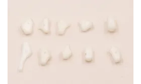 Ristra de 40cms de Chips Coral Blanco de 10-12mm / Semipreciosas de 