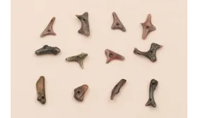 Ristra de 40cms de Chips Coral Marrón de 10-12mm / Semipreciosas de 