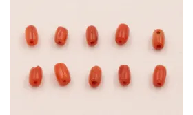 Ristra de 40cms de Micro Tubos de Coral 2,5*4mm / Semipreciosas de 